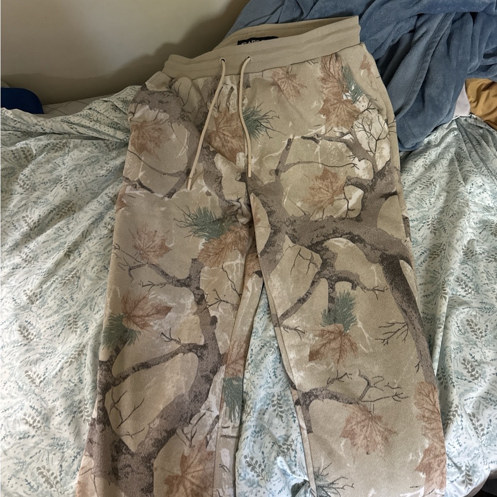 Carbon Beige and Brown Sweatpants